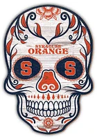 Syracuse Orange 12 Inch Sugar Skull Sign - Orange