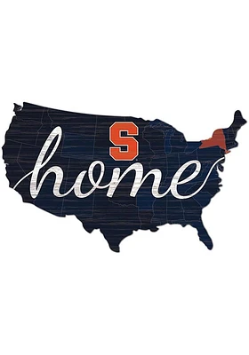 Syracuse Orange USA Shape Cutout Sign - Orange