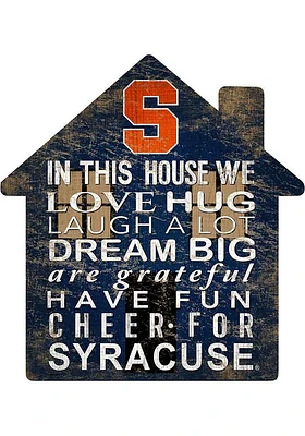 Syracuse Orange 12 inch House Sign - Orange