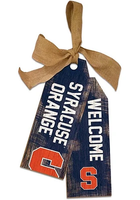 Syracuse Orange Team Tags Sign - Orange