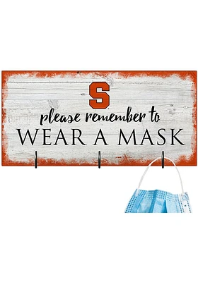 Syracuse Orange Please Wear Your Mask Sign - Orange