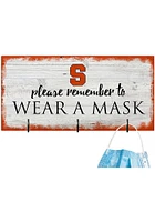 Syracuse Orange Please Wear Your Mask Sign - Orange