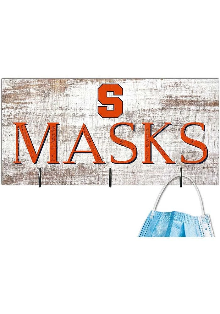 Syracuse Orange Mask Holder Sign - Orange