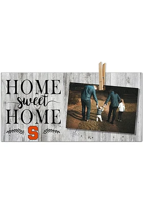 Syracuse Orange Home Sweet Home Clothespin Picture Frame - Orange