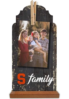 Syracuse Orange Family Clothespin Sign - Orange