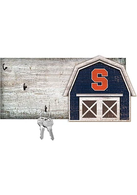 Syracuse Orange Team Barn Key Holder Sign - Orange