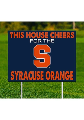 Syracuse Orange This House Cheers For Yard Sign - Orange