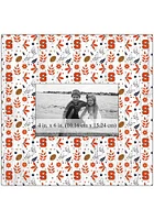 Syracuse Orange Floral Pattern Picture Frame - Orange