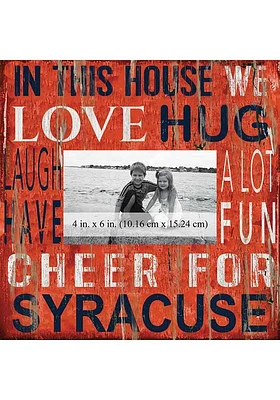 Syracuse Orange In This House 10x10 Picture Frame - Orange
