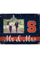 Syracuse Orange Mr and Mrs Clip Picture Frame - Orange