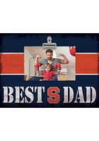 Syracuse Orange Best Dad Striped Clip Picture Frame - Orange