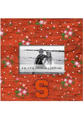 Syracuse Orange Floral Picture Frame - Orange