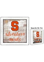 Syracuse Orange Adventure Awaits Box Sign - Orange