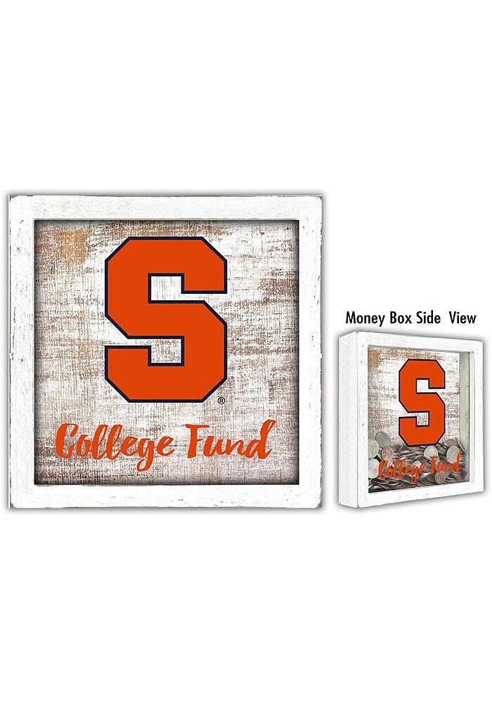 Syracuse Orange College Fund Box Sign - Orange