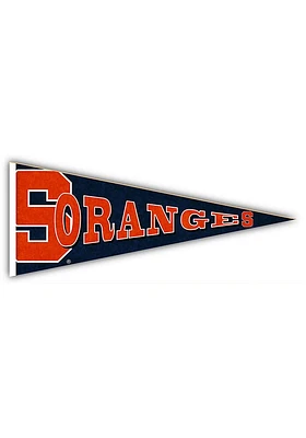 Syracuse Orange Wood Pennant Sign - Orange