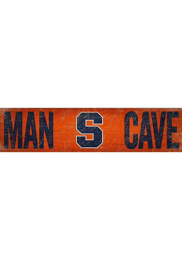 Syracuse Orange Man Cave 6x24 Sign - Orange