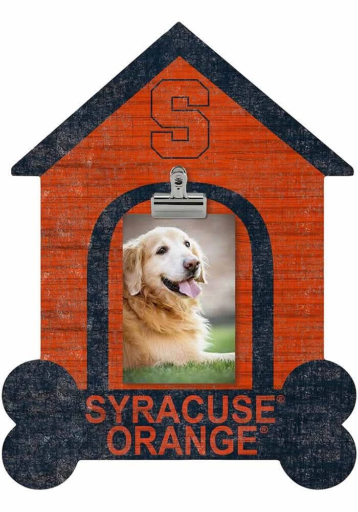 Syracuse Orange Dog Bone House Clip Picture Frame - Orange