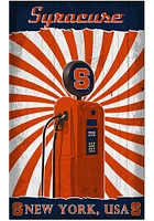 Syracuse Orange Retro Pump Location Sign - Orange