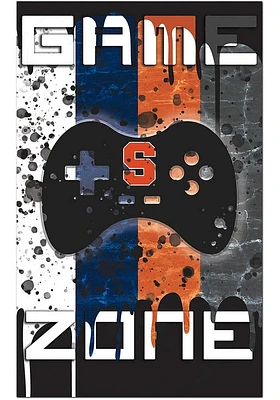 Syracuse Orange Grunge Game Zone Sign - Orange