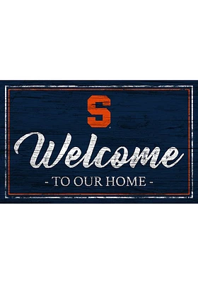 Syracuse Orange Team Welcome 11x19 Sign - Orange
