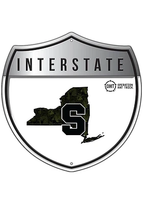Syracuse Orange 24in OHT Camo Interstate Sign - Orange