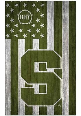Syracuse Orange 11x19 OHT Military Flag Sign - Orange