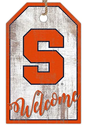 Syracuse Orange Welcome Team Tag Sign - Orange