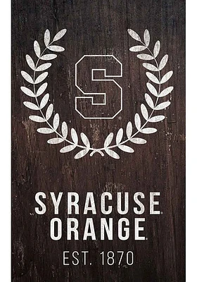Syracuse Orange Laurel Wreath Sign - Orange