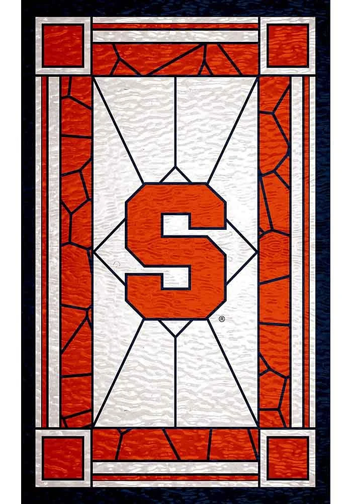 Syracuse Orange Stained Glass Sign - Orange