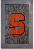 Syracuse Orange City Map Sign - Orange