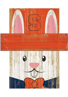 Syracuse Orange Easter Bunny Head Sign - Orange