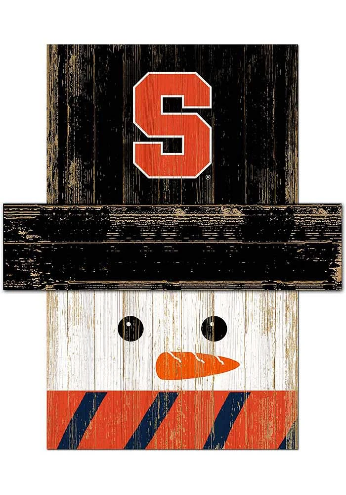 Syracuse Orange Snowman Head Sign - Orange