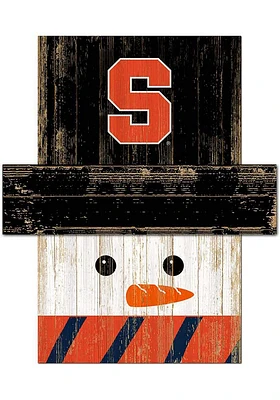 Syracuse Orange Snowman Head Sign - Orange