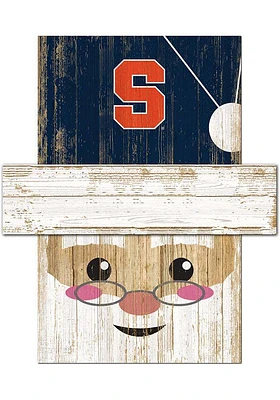 Syracuse Orange Santa Head Sign - Orange