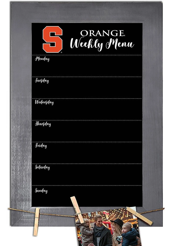 Syracuse Orange Weekly Chalkboard Picture Frame - Orange