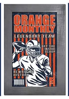 Syracuse Orange 11x19 Framed Monthly Sign - Orange