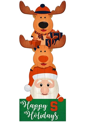 Syracuse Orange 31 Inch Santa Stack Leaner Sign - Orange