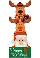 Syracuse Orange 31 Inch Santa Stack Leaner Sign - Orange