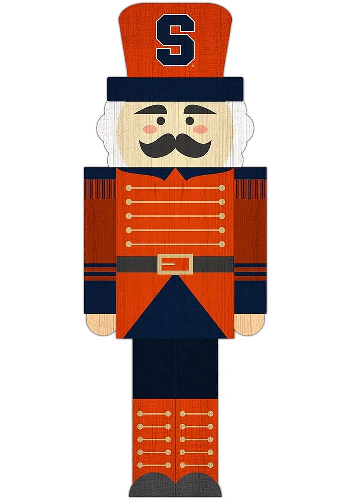 Syracuse Orange 31 Inch Nutcracker Leaner Sign - Orange