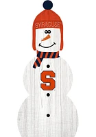 Syracuse Orange Snowman Leaner Sign - Orange