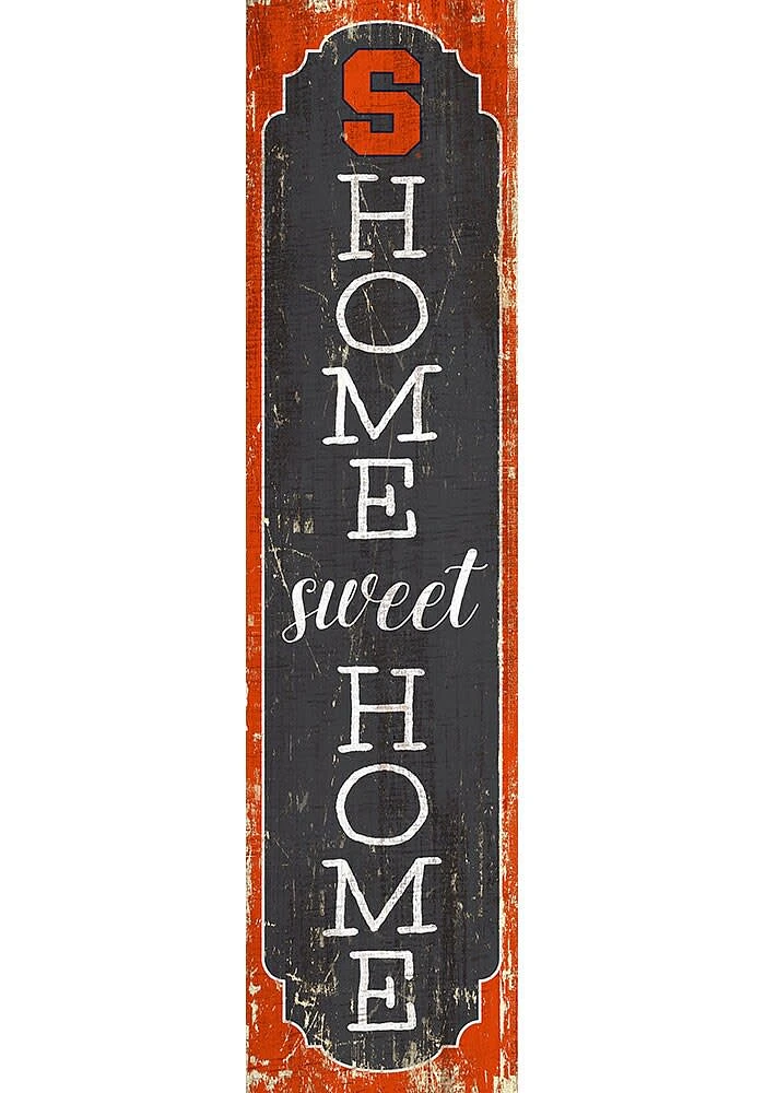 Syracuse Orange 48 Inch Home Sweet Home Leaner Sign - Orange