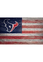 Houston Texans Distressed Flag 11x19 Sign - Navy Blue