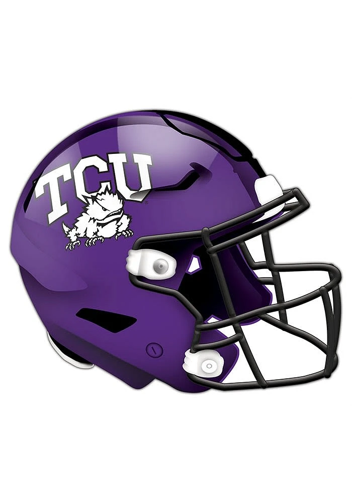 TCU Horned Frogs 24in Helmet Cutout Sign - Purple