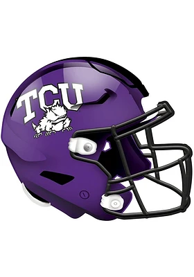 TCU Horned Frogs 12in Authentic Helmet Sign - Purple