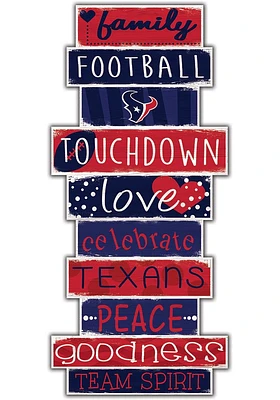 Houston Texans Celebrations Stack 24 Inch Sign - Red