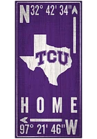 TCU Horned Frogs Coordinate Sign - Purple