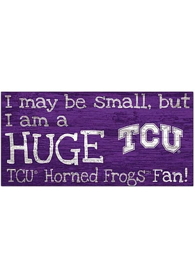 TCU Horned Frogs Huge Fan Sign - Purple
