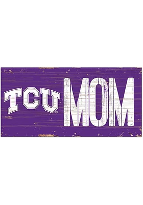 TCU Horned Frogs MOM Sign - Purple