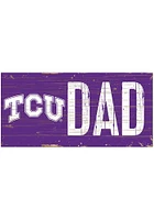 TCU Horned Frogs DAD Sign - Purple