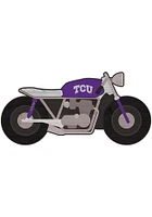TCU Horned Frogs Motorcycle Cutout Sign - Purple